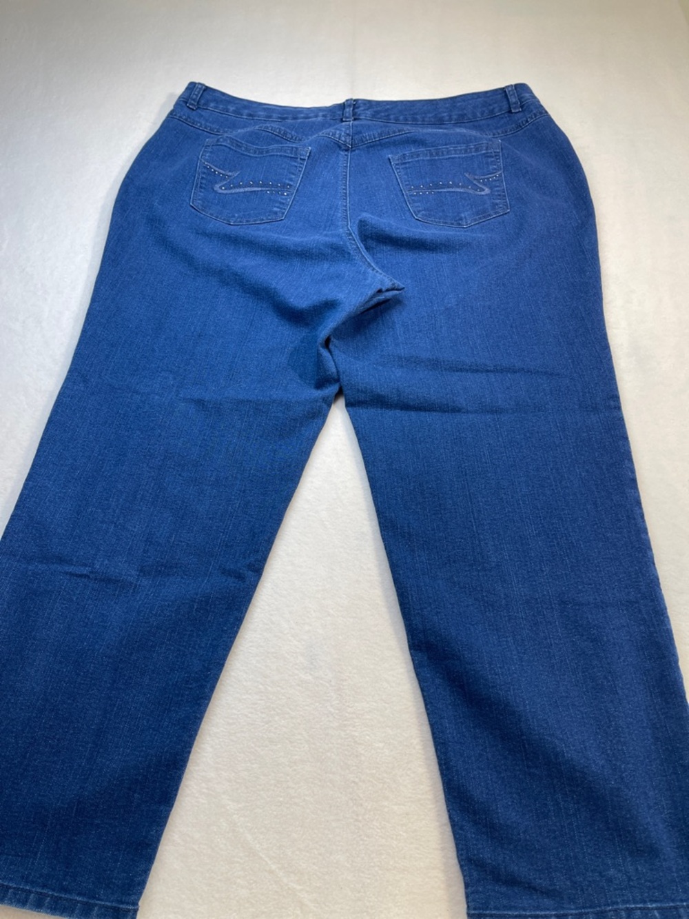 Just My Size WOMENS SIZE 24W CLASSIC FIT Indigo Relaxed Straight Jeans - Picture 10 of 10